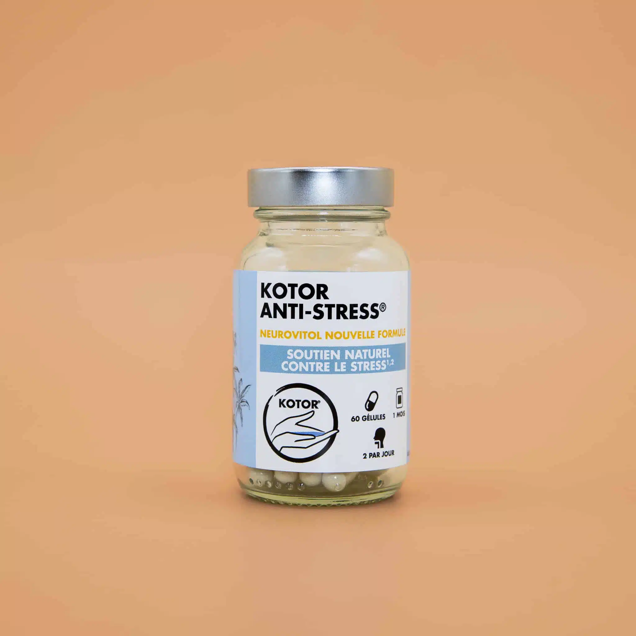 Complément alimentaire Kotor Anti-Stress – 60 gélules, formule Neurovitol, soutien naturel contre le stress