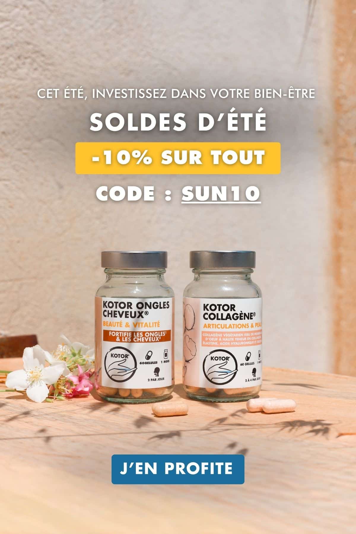 Soldes d'été Kotor Pharma : -10% sur tous les compléments alimentaires naturels